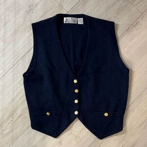 Vintage button up sweater vest